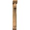 Ekena Millwork Legacy Slat Smooth Bracket w/ Offset Brace, Western Red Cedar, 5 1/2"W x 28"D x 40"H BKT0604X28X40LEC06SWR - alternate 4